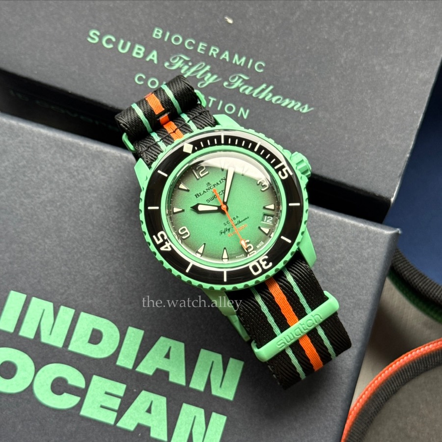 Blancpain X Swatch Blancpain X Swatch - Indian Ocean Scuba Fifty Fathoms - Green