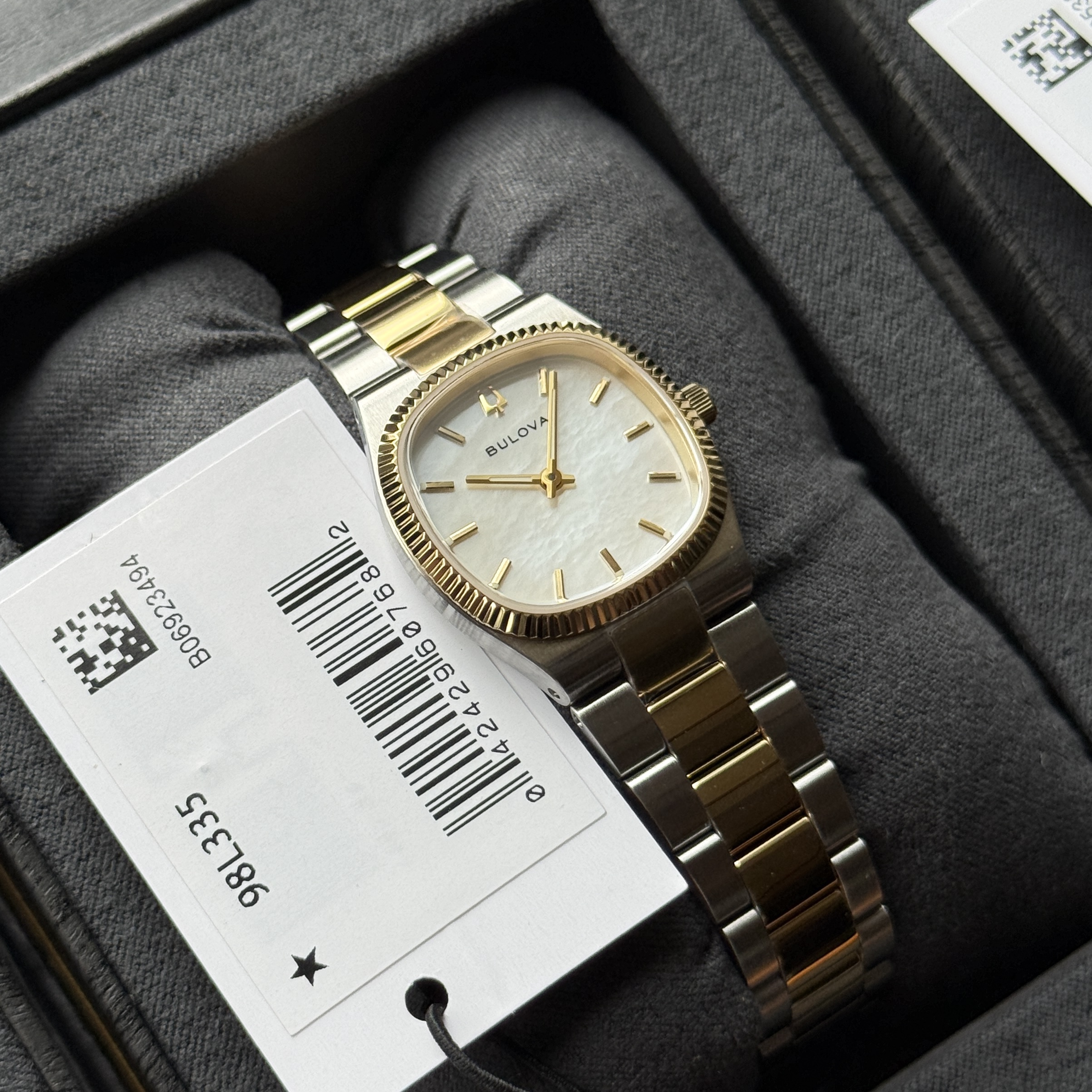 Bulova Bulova Super Seville Mini - 98L335 Two-Tone Gold & White MOP (Mother of Pearl) Dial - Ladies Watch