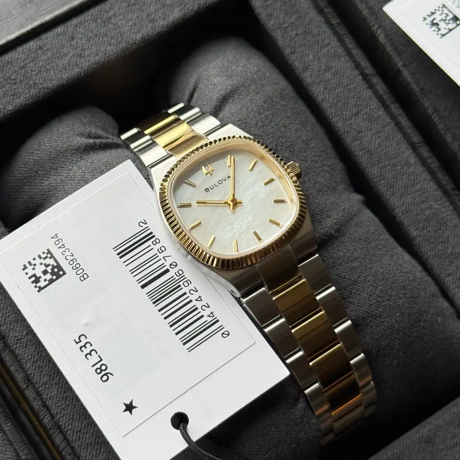 Bulova Bulova Super Seville Mini - 98L335 Two-Tone Gold & White MOP (Mother of Pearl) Dial - Ladies Watch