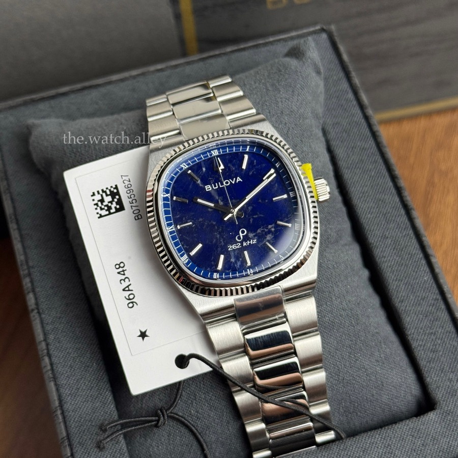 Bulova Bulova Super Seville Precisionist Sodalite Blue - 96A348 Natural Blue Sodalite Stone Dial - Stainless Steel 35mm