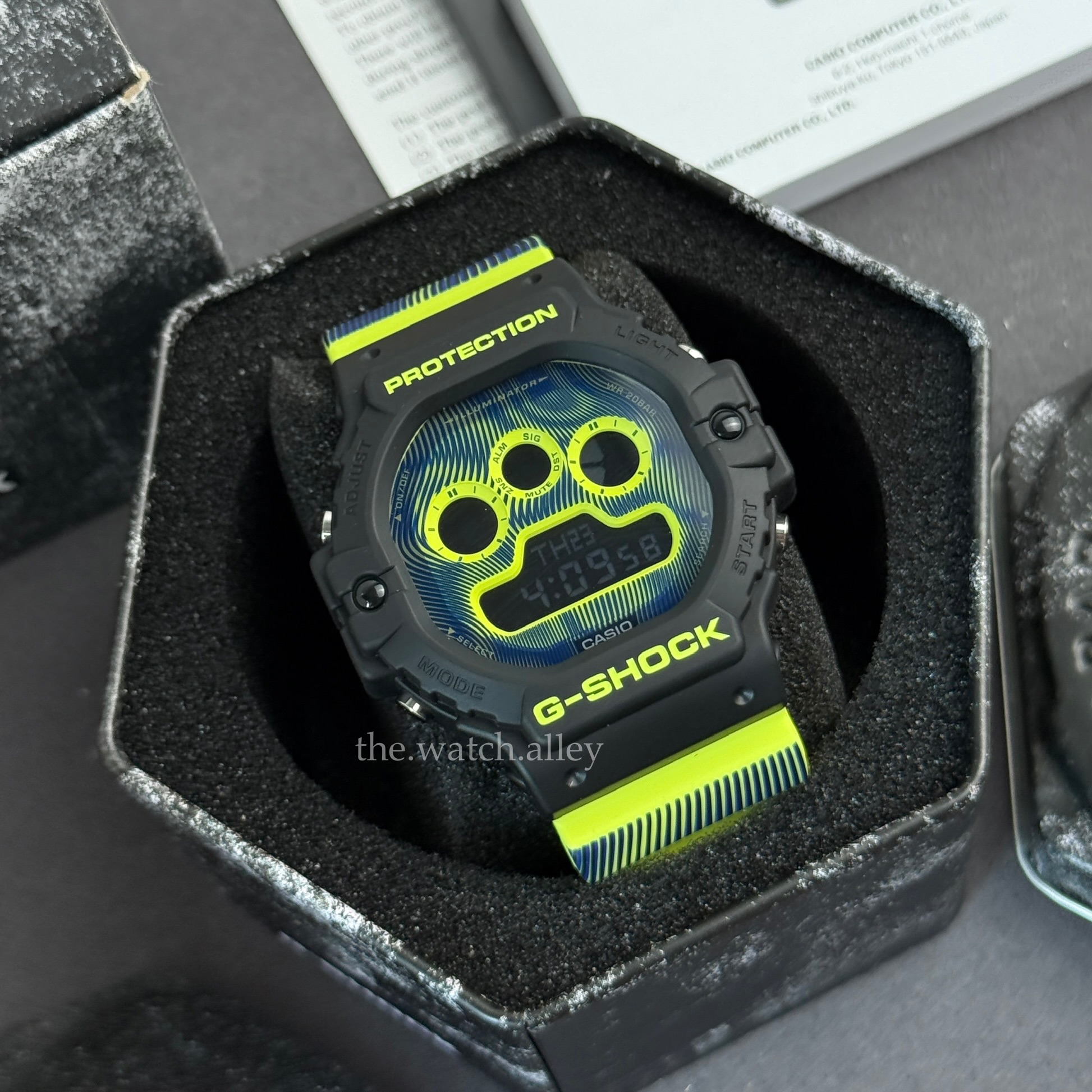 Casio GSHOCK Casio G-SHOCK Digital 5900 Series - DW-5900TD-9 “Time Distortion” Yellow - Digital Watch