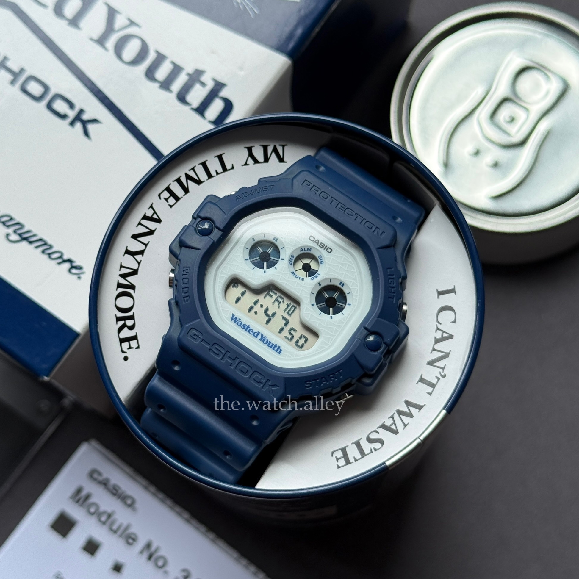 Casio GSHOCK Casio G-SHOCK x Wasted Youth - DW-5900WY-2 Japan Streetwear Collaboration Model - Navy Blue Digital Watch