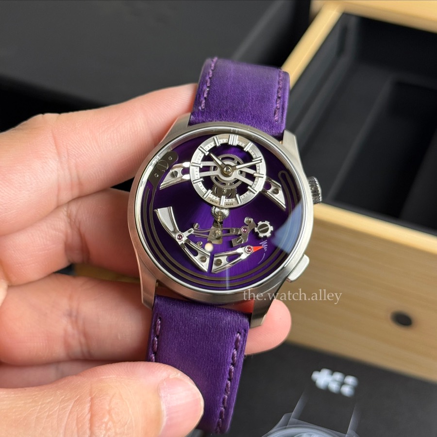 Christopher Ward Christopher Ward C1 Bel Canto “Viola” C01-41APT0-T00P0-VP - Purple Vacona Leather - Mechanical Hourly Chime Watch