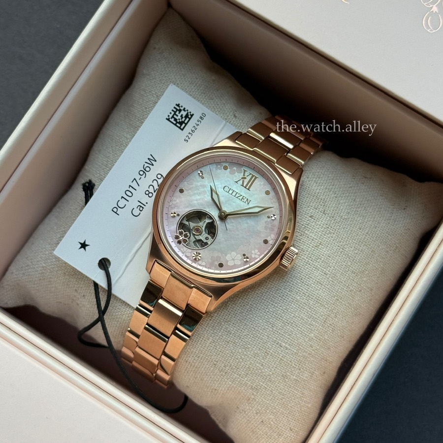 Citizen Citizen - 2026 Sakura Limited Edition 635pcs - PC1017-96W Mother of Pearl / Open Heart Dial - Rose Gold Ladies’ Watch