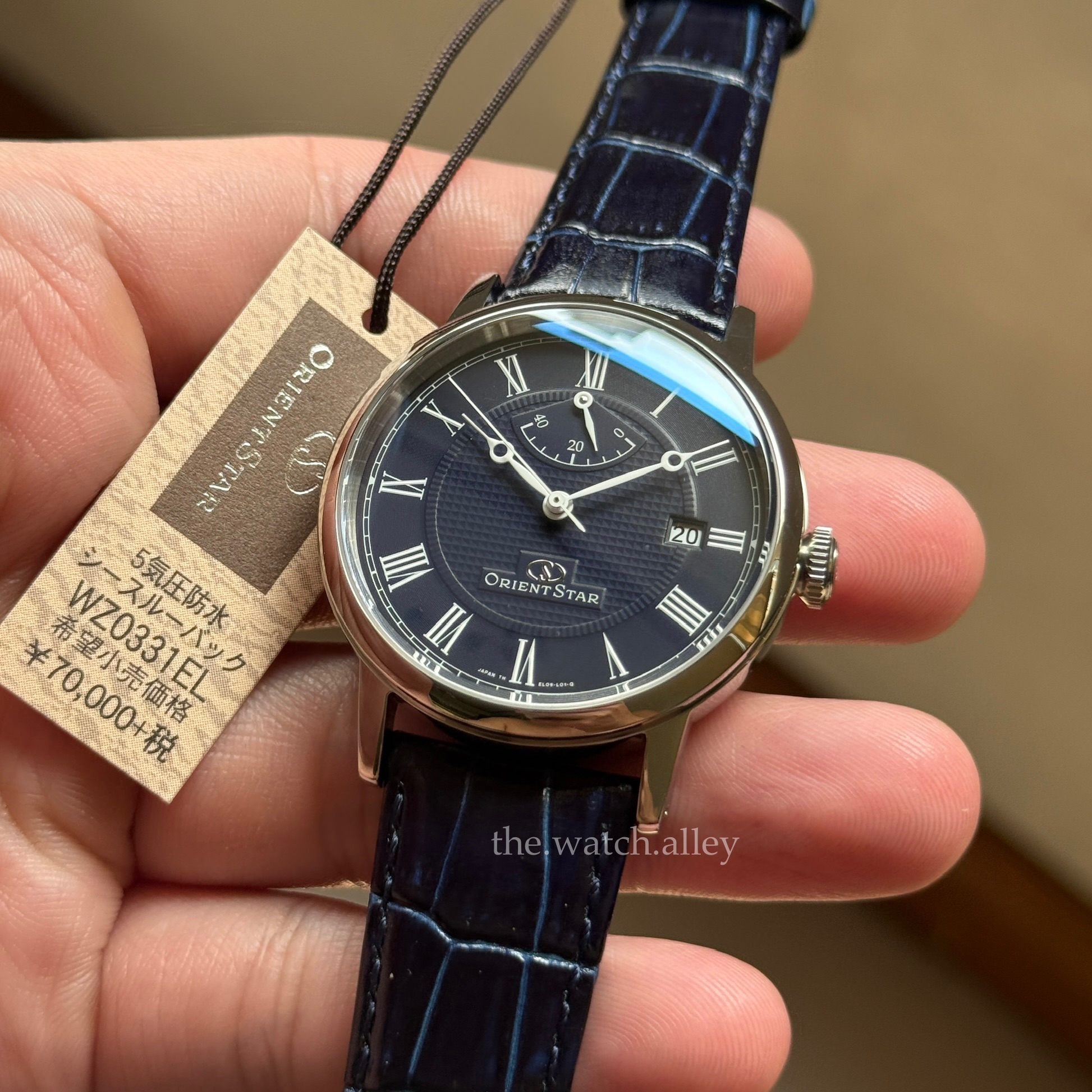 Orient Star JDM Orient Star Elegant Classic - WZ0331EL - Navy Blue Dial Power Reserve Automatic - Rare and Discontinued