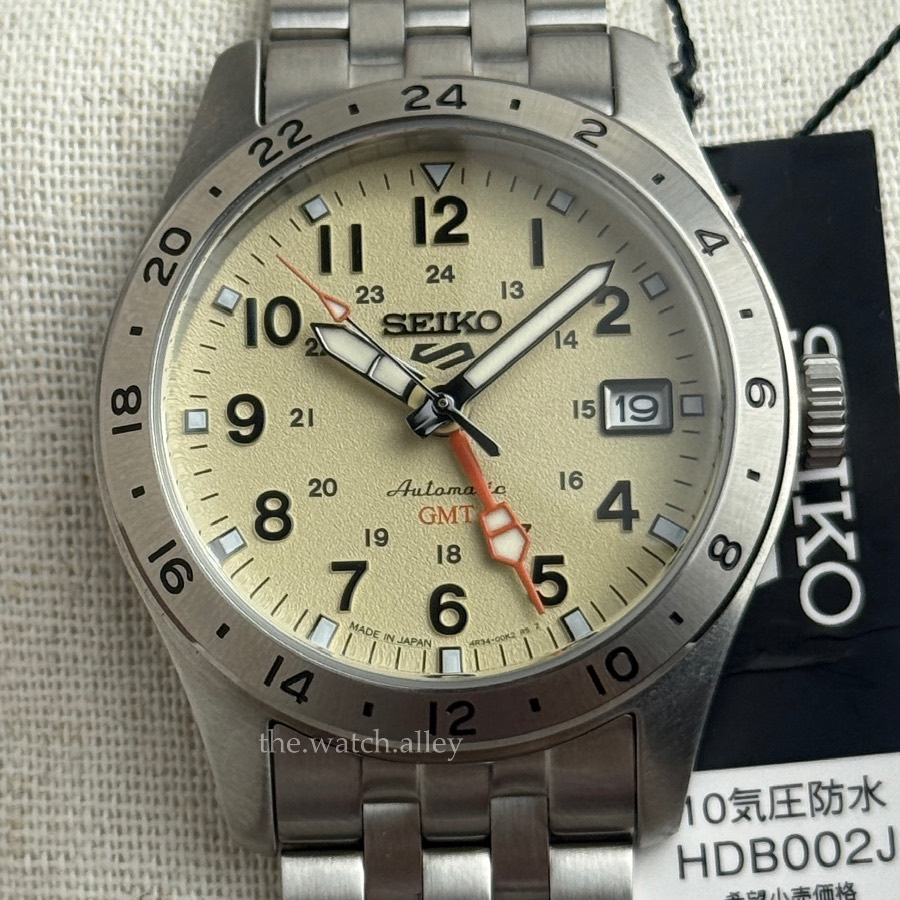 Seiko JDM Seiko 5 Sports Field GMT - HDB002 / HDB002J Cream Dial ...