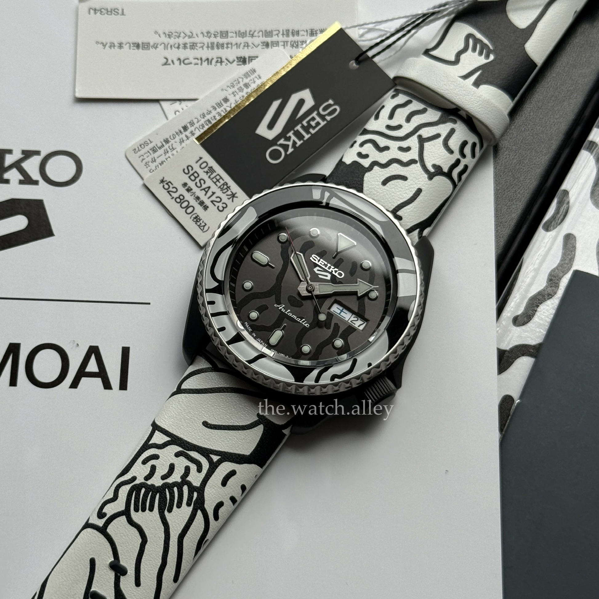 Seiko JDM Seiko 5 Sports X AUTO MOAI - SBSA123 (SRPG43K1) “Faceless Figures” - Limited Edition 1,500pcs