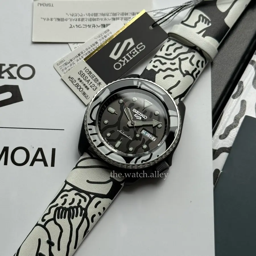 Seiko JDM Seiko 5 Sports X AUTO MOAI - SBSA123 (SRPG43K1) “Faceless Figures” - Limited Edition 1,500pcs