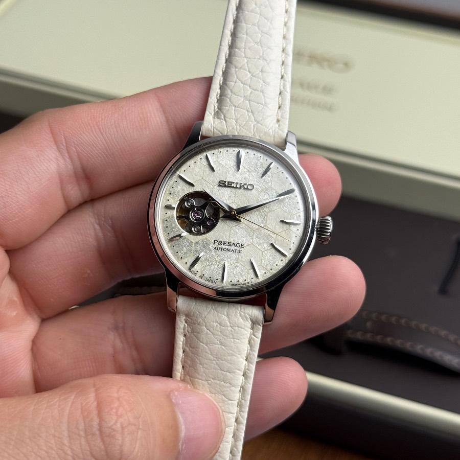 Seiko JDM Seiko Presage - Cocktail Time “Honeycomb” - SRRY039 (SSA781J1) Open Heart - STAR BAR Limited Edition 3,000pcs - Ladies Watch