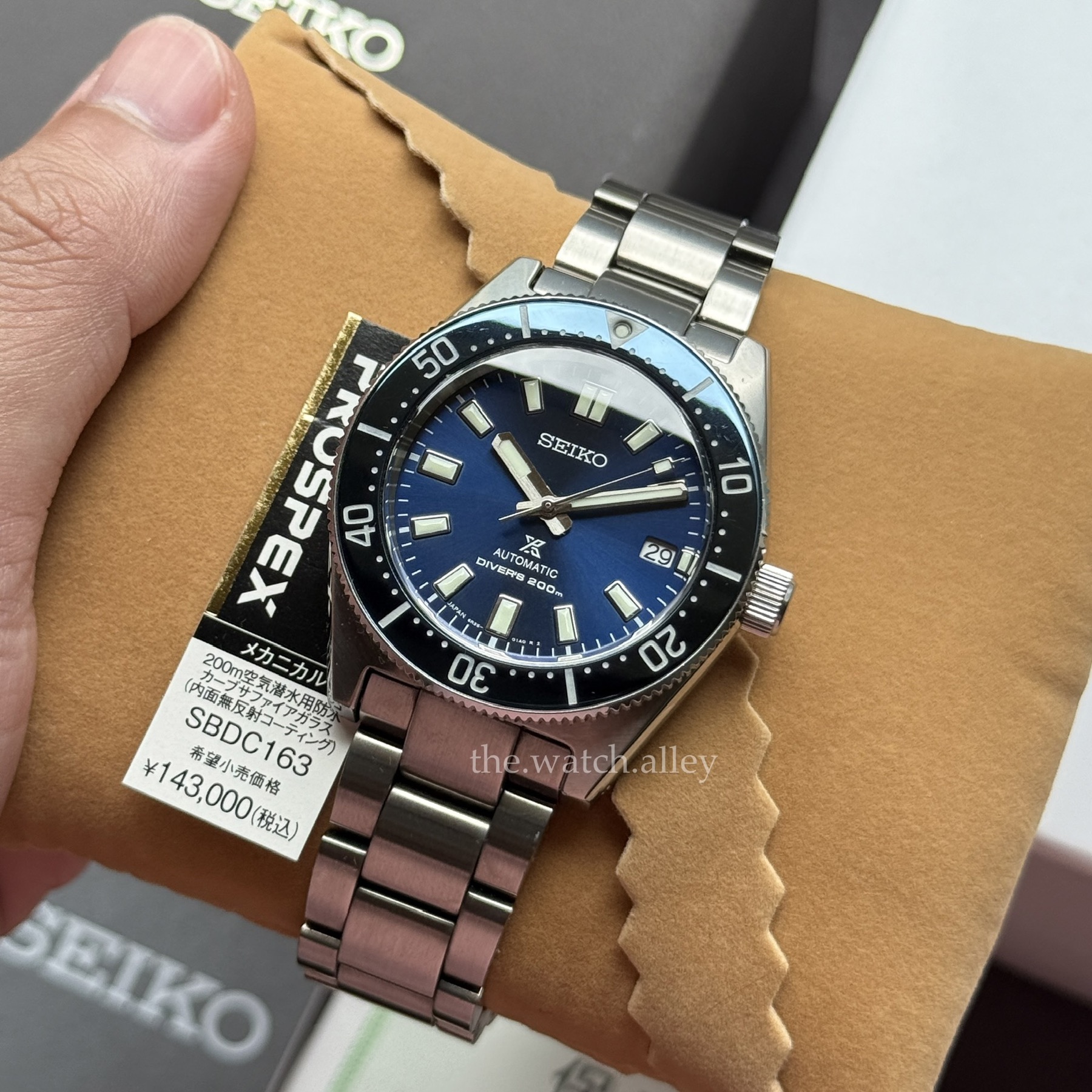 Seiko JDM Seiko Prospex 62mas - SBDC163 Blue Dial and Bezel - 1965 Diver’s Modern Re-interpretation
