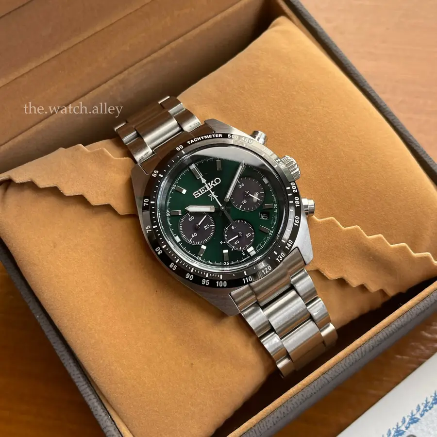 Seiko JDM Seiko Prospex - Green Speedtimer SBDL107 (SSC933P1) - Solar Chronograph