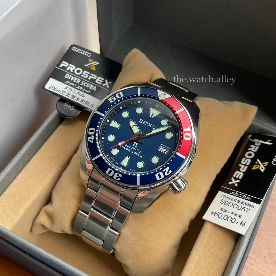 Seiko JDM Seiko Sumo - Pepsi Divers SBDC057 - Gen 2 Discontinued Model