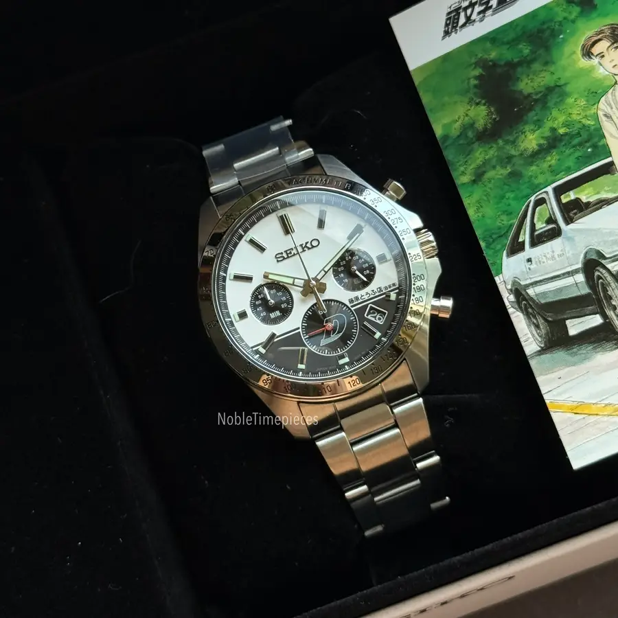 Seiko JDM Seiko x “Initial D” 30th Anniversary Collaboration Watch Made in Japan | Limited to 1,995 Pieces - Panda Chronograph