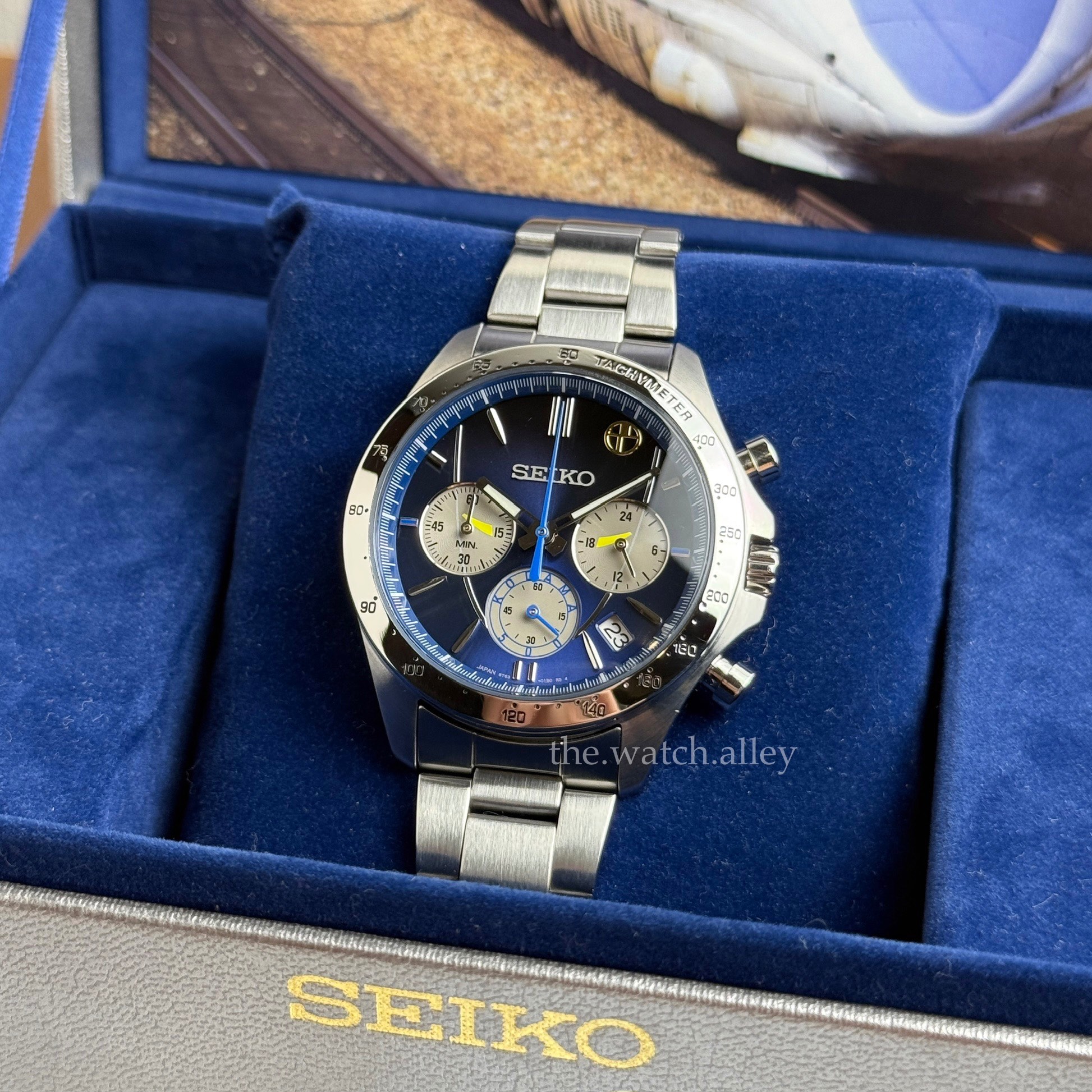 Seiko JDM Seiko x JR West - 500 Kodama Train 25th Anniversary Limited Edition 5,000pcs - Blue Chronograph