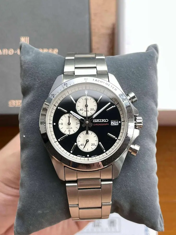 Seiko JDM Seiko x Nano Universe - Limited Edition SZSJ005 - Reverse Panda Chronograph