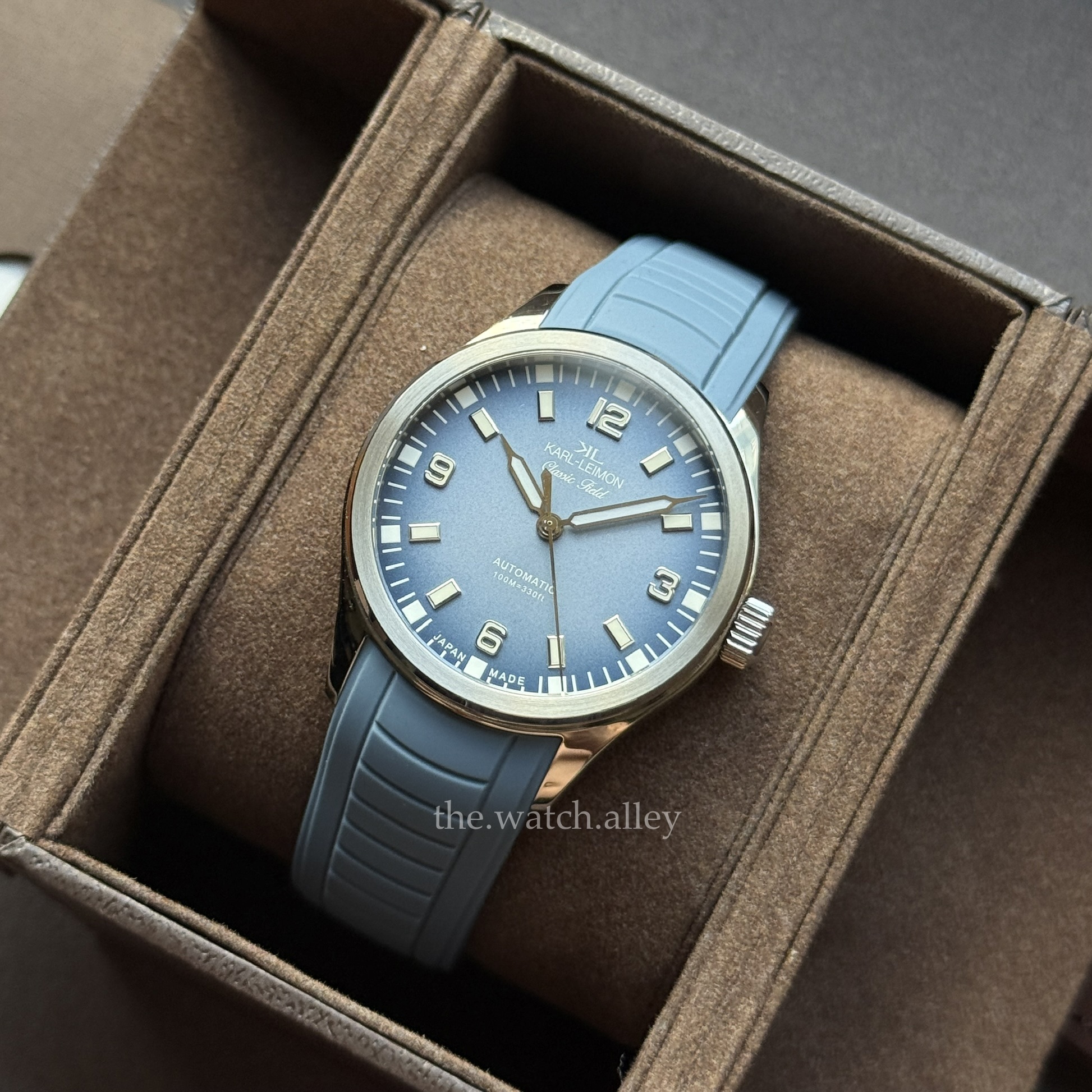 Karl Leimon Karl Leimon - Classic Field Watch Ice Blue - Hi-beat 28,800bph