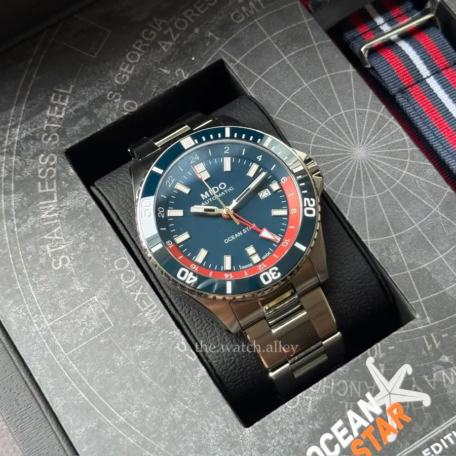 Mido MIDO Ocean Star GMT - Special Edition Pepsi Divers Watch - Ref. M026.629.11.041.00