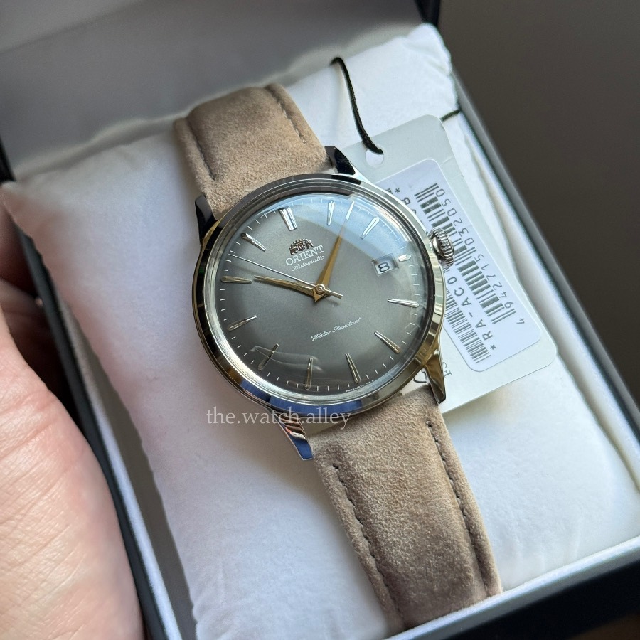 Orient Orient Bambino 38 Automatic - RA-AC0M13N30B Limited Edition Grey Dial and Beige Leather Strap - Dress Watch