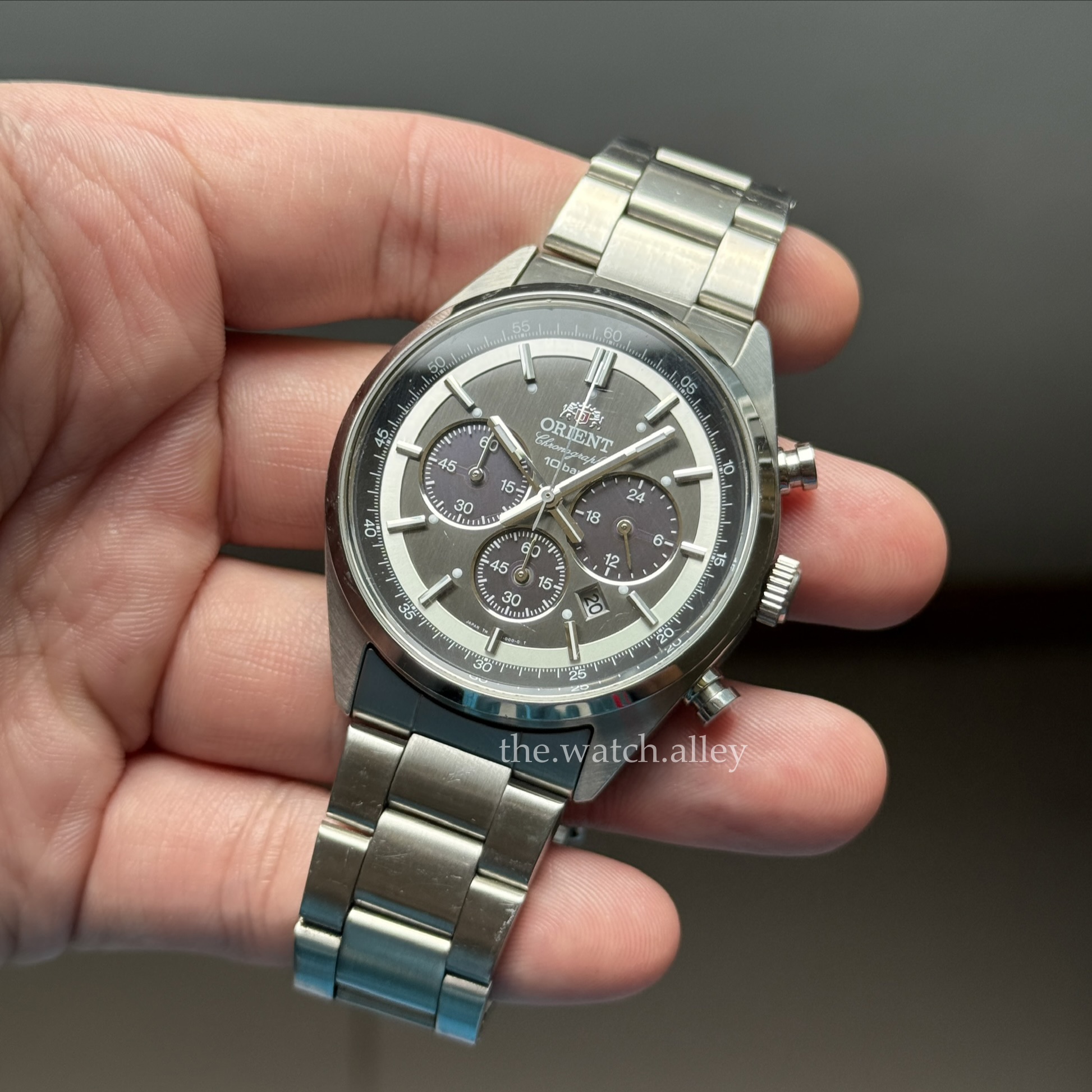 Orient Orient Neo 70s - Gray Dial Solar Chronograph - wv0011tx