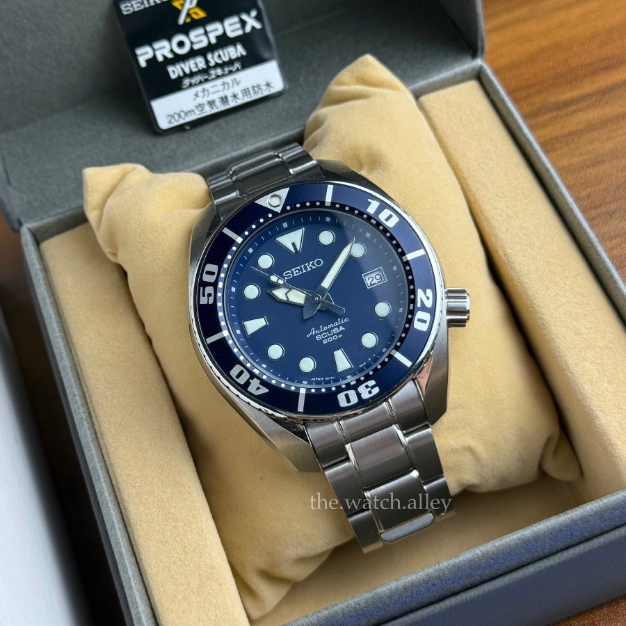 Seiko RARE JDM Seiko Gen 1 "Non-X" Sumo “Blumo” - SBDC003 Blue Dial - Scuba Diver - Discontinued Model