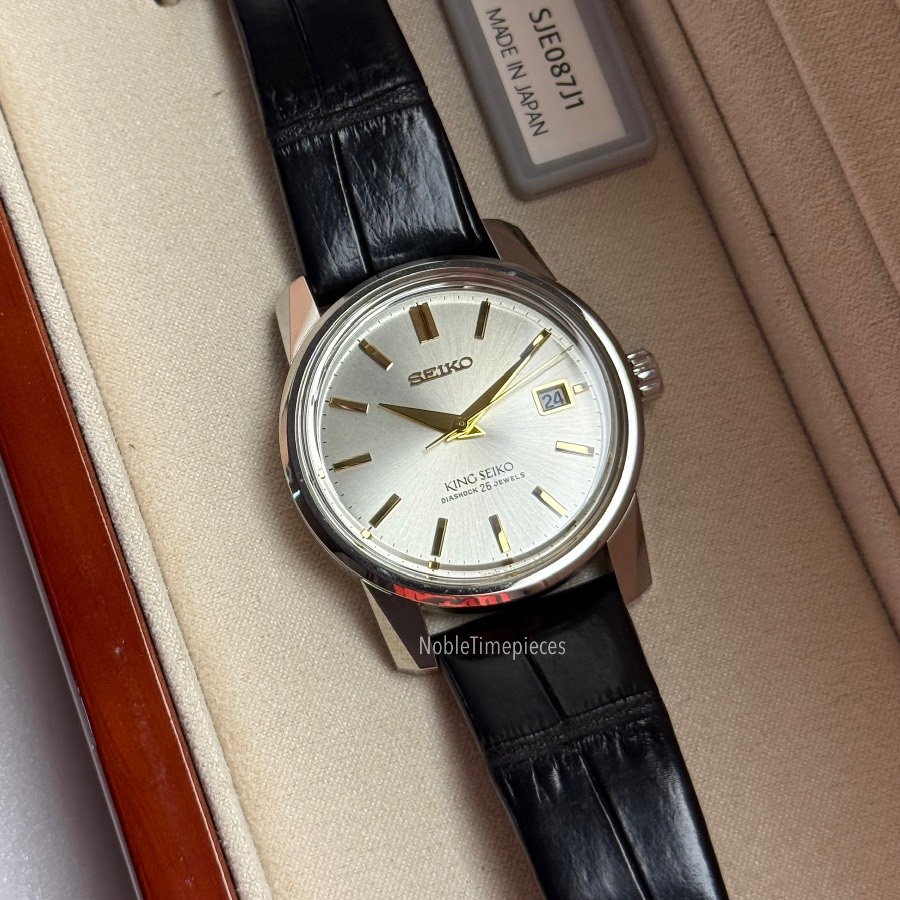 Seiko RARE King Seiko KSK 1965 Re-Creation - SJE087 / SJE087J1 Champagne Silver Dial - Limited Edition 1,700pcs