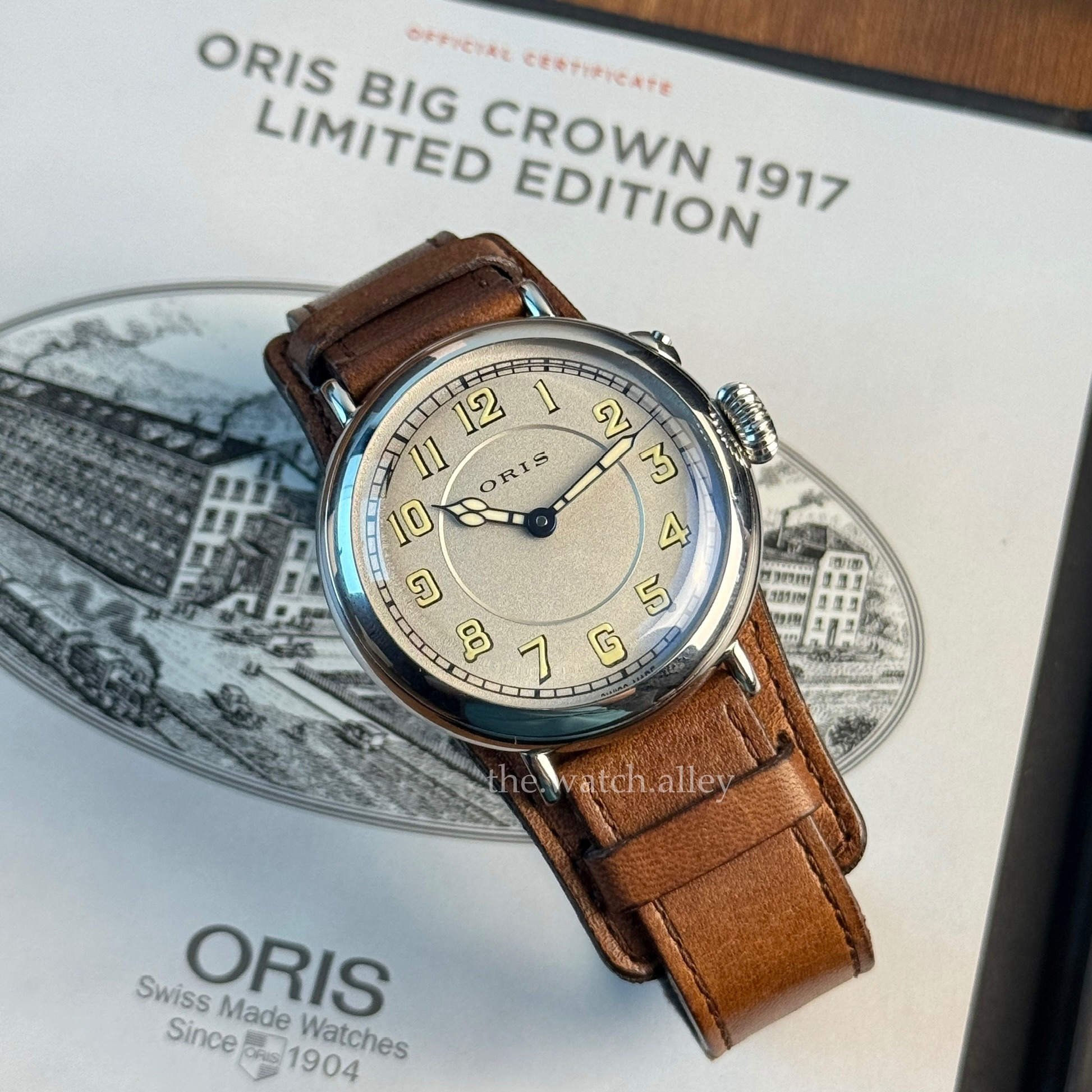 Oris RARE Oris Big Crown - 1917 Limited Edition 01 732 7736 4081-Set LS - Vintage-Inspired Automatic Pilot Watch