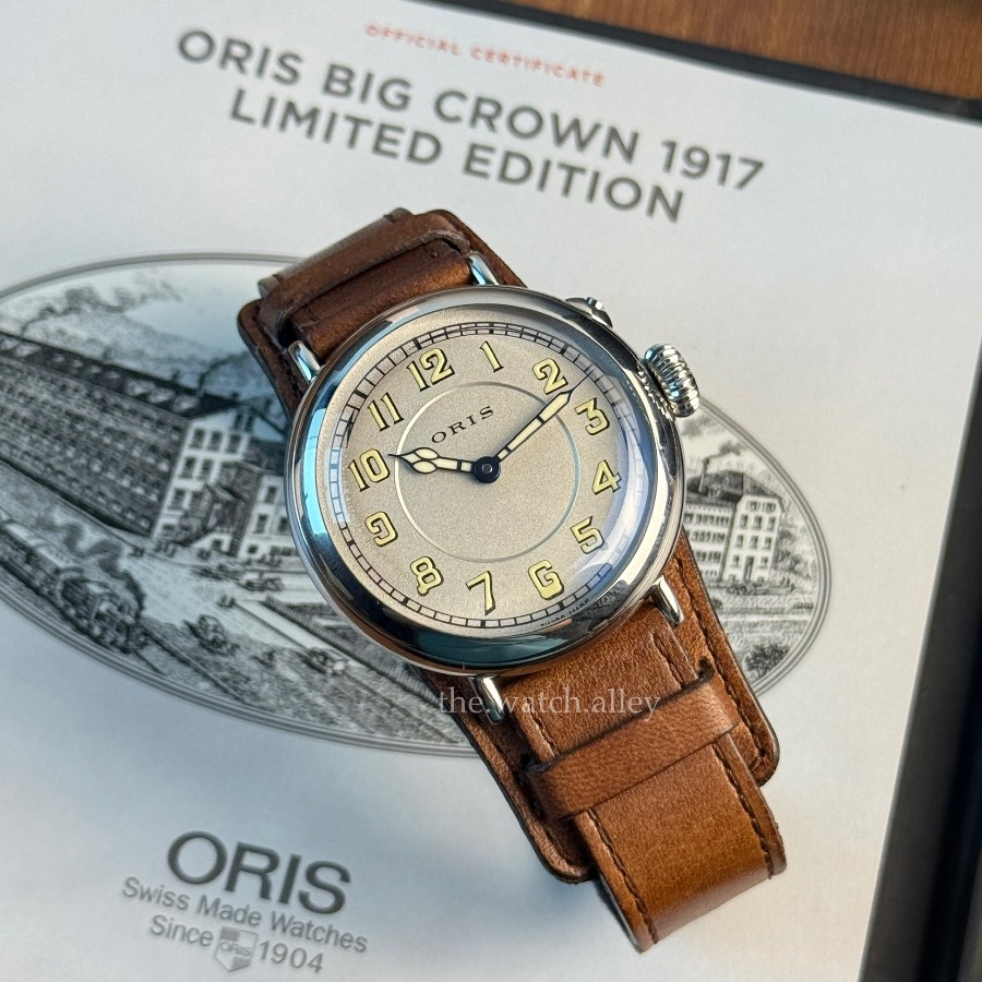 Oris RARE Oris Big Crown - 1917 Limited Edition 01 732 7736 4081-Set LS - Vintage-Inspired Automatic Pilot Watch