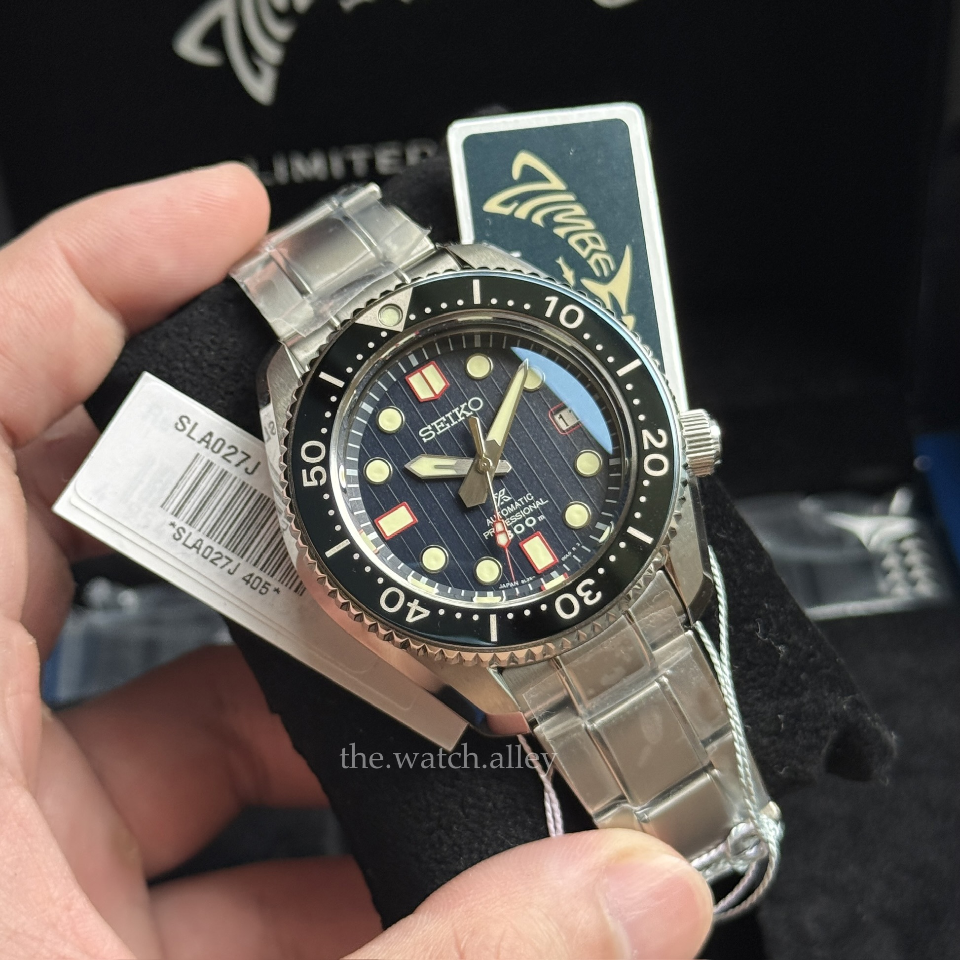 Seiko RARE Seiko Prospex Marinemaster 300 - SLA027 / SLA027J1 2018 Zimbe No. 7 Thailand Limited Edition 428pcs