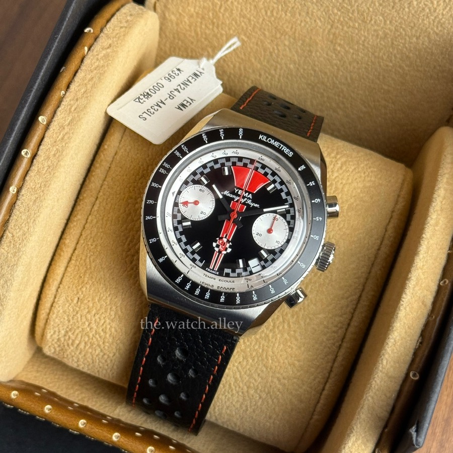 Yema RARE Yema Meangraf Super YMEAN24JP-AA33LS - Black Dial Automatic Chronograph - Japan Limited Edition 500pcs