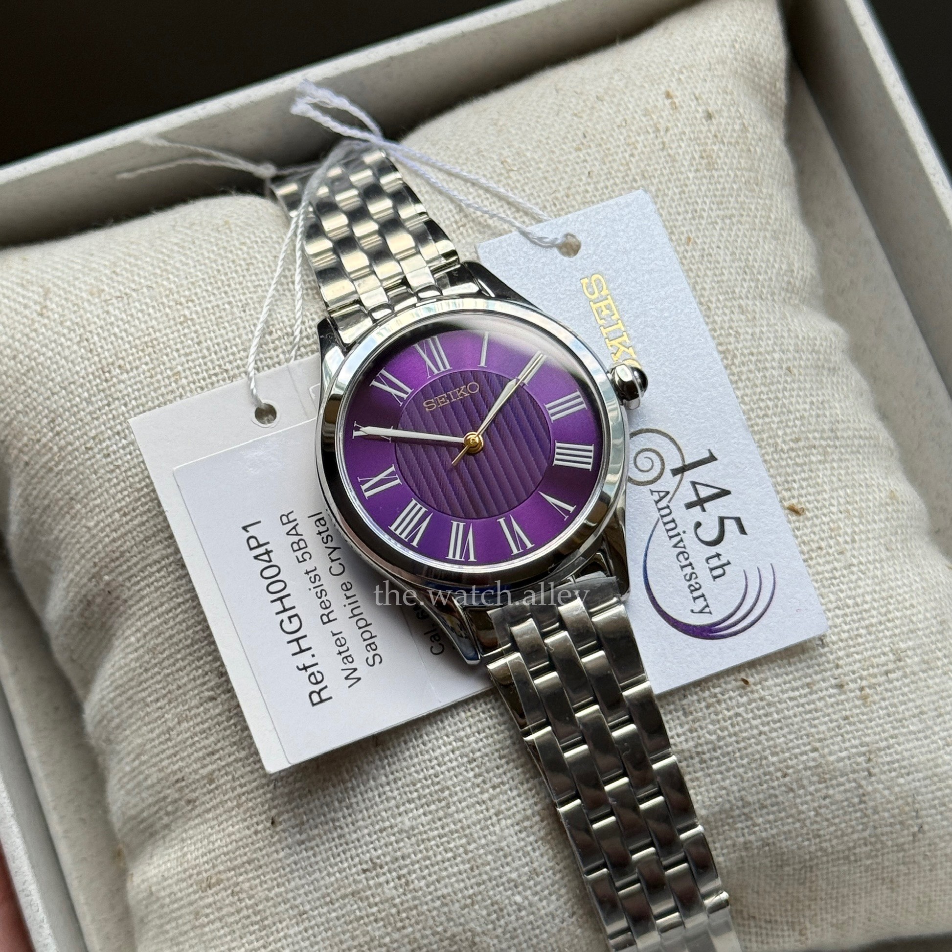 Seiko Seiko "145th Anniversary" Ladies - HGH004 / HGH004P1 Edo Purple Dial - Limited Edition Quartz Watch