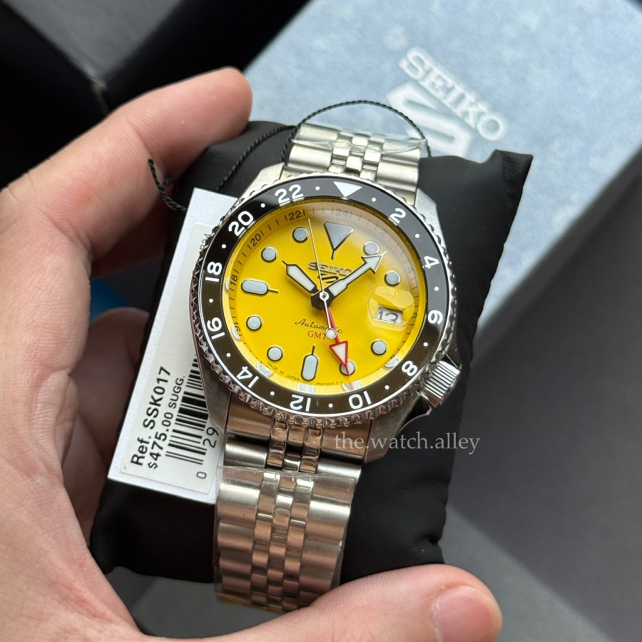 Seiko Seiko 5 Sports Automatic GMT - SSK017 / SSK017K1 US Exclusive Model - Yellow Dial