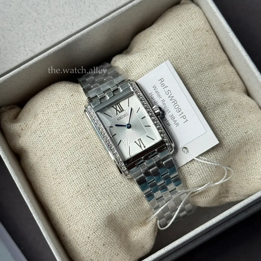 Seiko Seiko Essentials - Classic Tank SWR091 / SWR091P1 Ladies / Women’s - Stainless Steel with Crystals