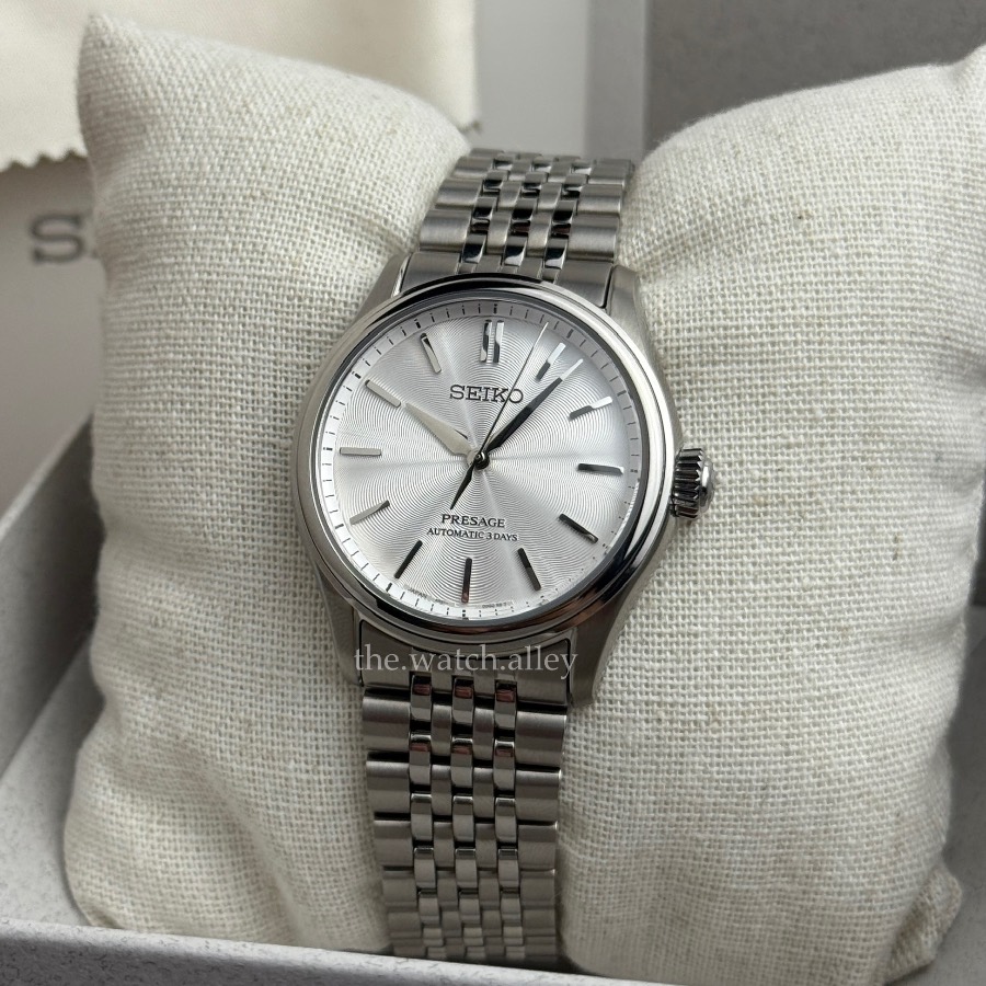 Seiko Seiko Presage Classic Series - HCC001 / HCC001J1 Shironeri White Textured Dial - 38mm Automatic Dress Watch
