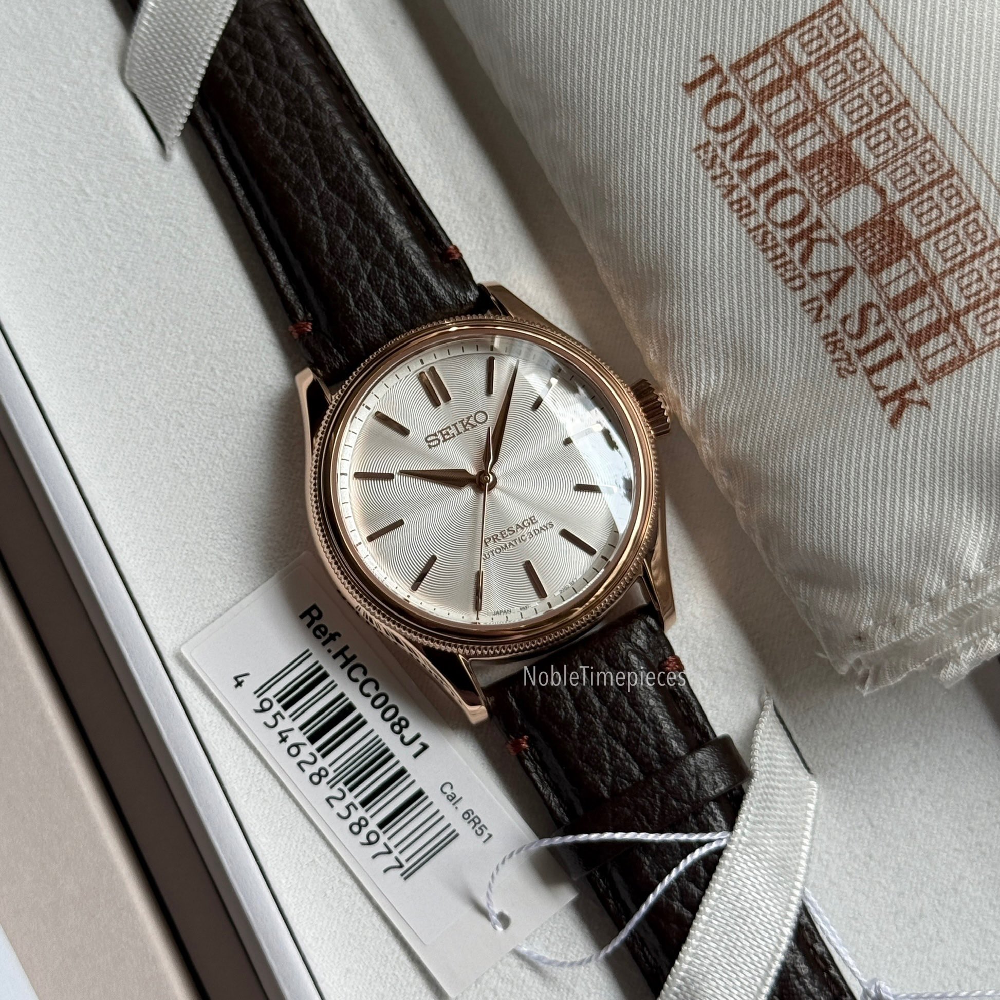 Seiko Seiko Presage Classic Series - HCC008 / HCC008J1 “Tomioka Silk” Limited Edition 2,000pcs - Rose Gold Case