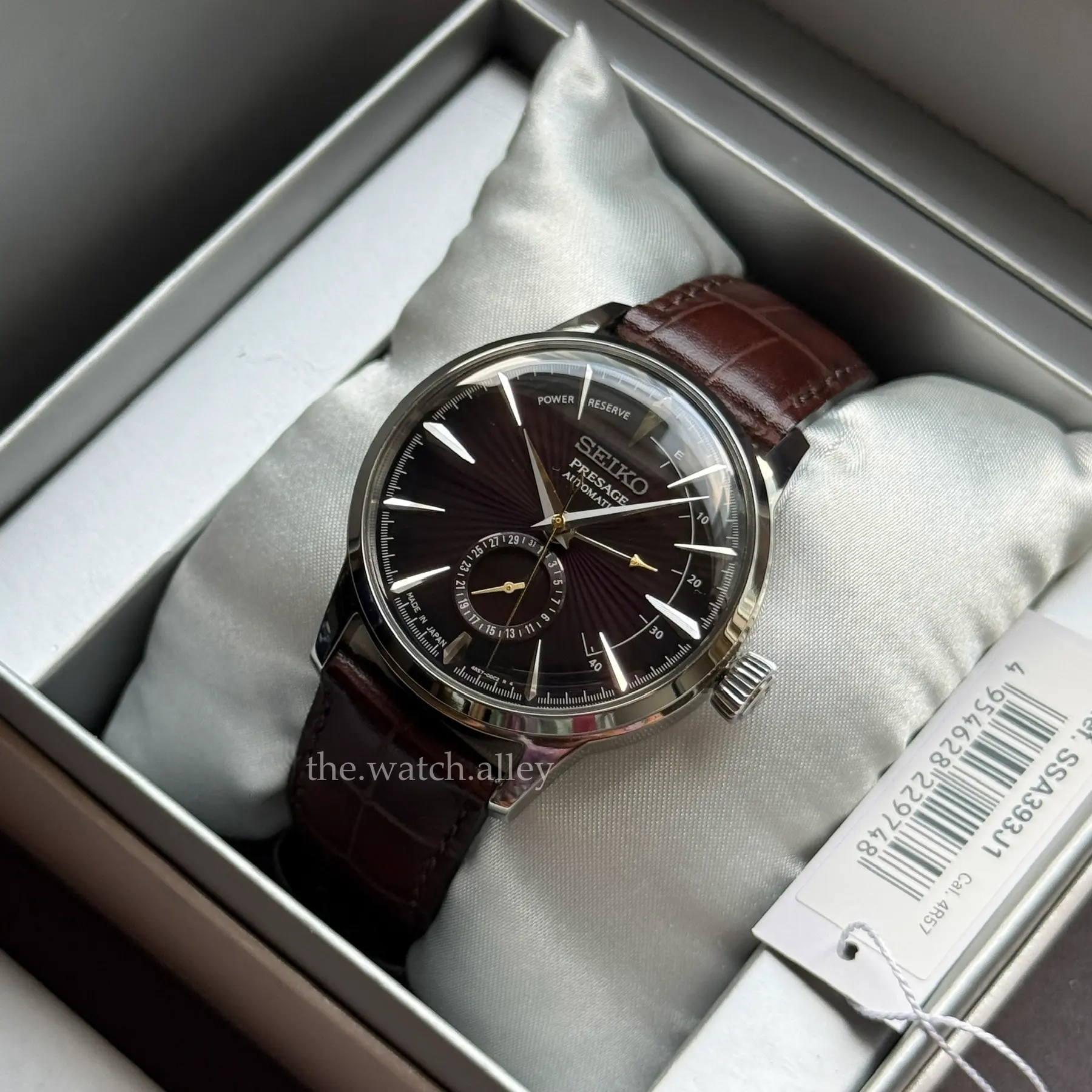 Seiko Seiko Presage Cocktail Time “Black Cat Martini” SSA393 / SSA393J1 - Power Reserve Indicator