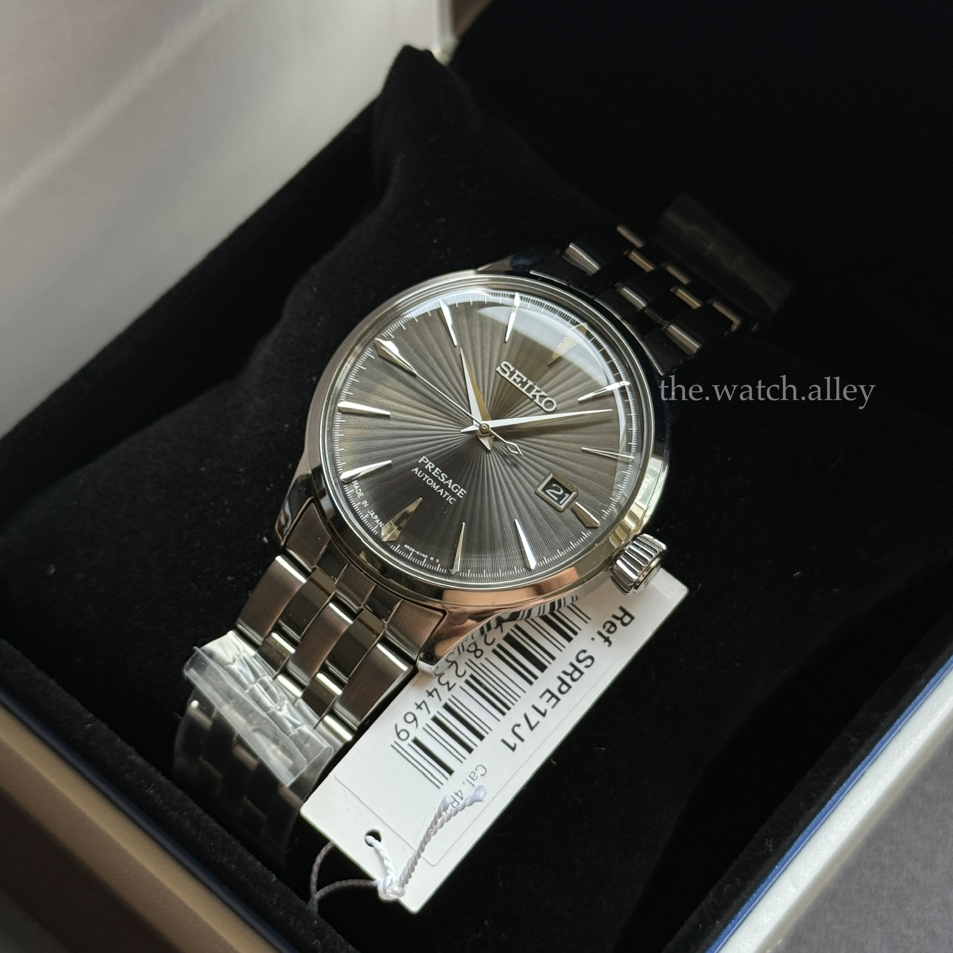 Seiko Seiko Presage - “Espresso Martini” Gray SRPE17 / SRPE17J1 Cocktail Time - Dress Watch