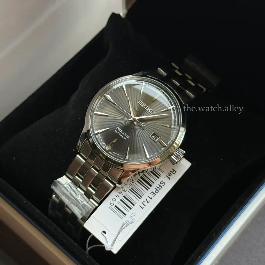 Seiko Seiko Presage - “Espresso Martini” Gray SRPE17 / SRPE17J1 Cocktail Time - Dress Watch