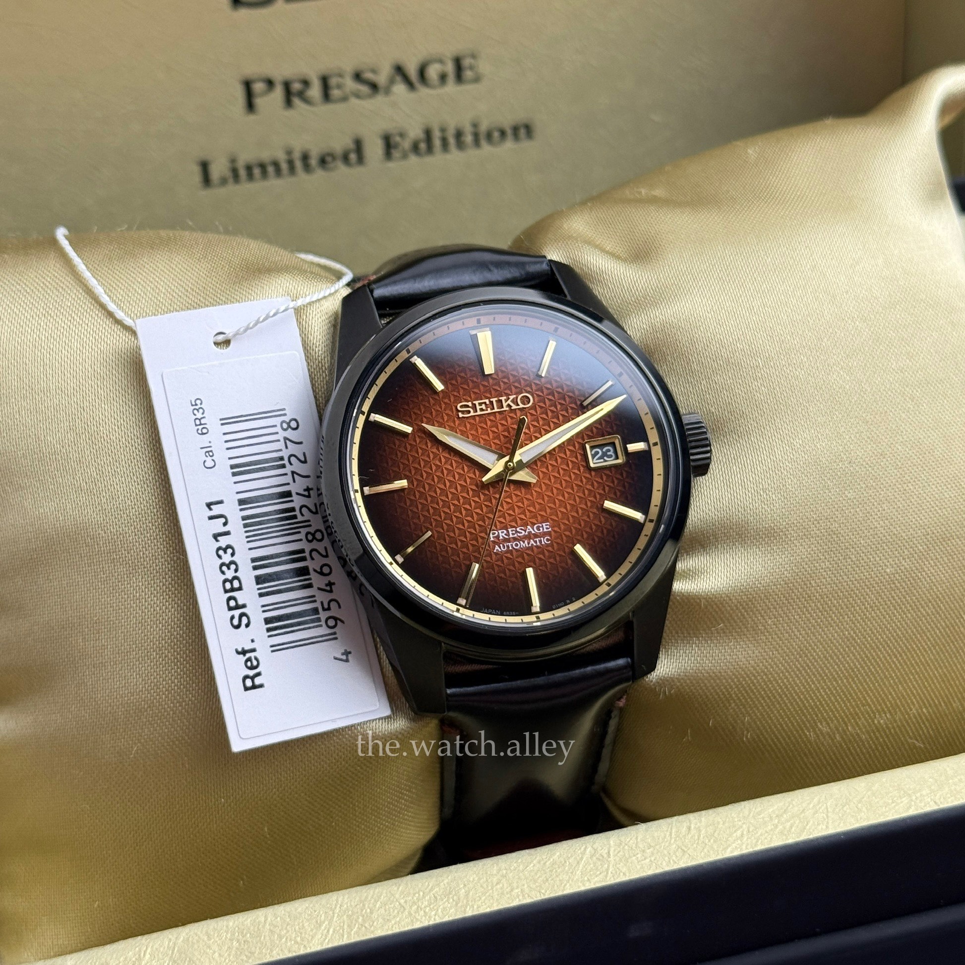 Seiko Seiko Presage Sharp Edged Series - SPB331 / SPB331J1 Kabuki-Inspired Limited Edition 2,000pcs - Brown Dial