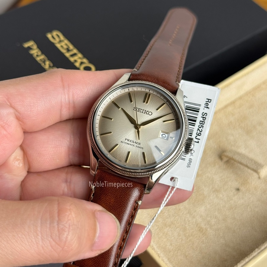 Seiko Seiko Presage - “Shiracha” SPB529/SPB529J1 Upcycled Leather Strap - Limited Edition 3,000pcs