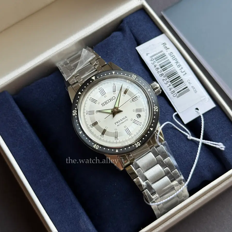 Seiko Seiko Presage - SRPK61 / SRPK61J1 White / Silver  Style 60’s 60th Anniversary Limited Edition 5,000pcs