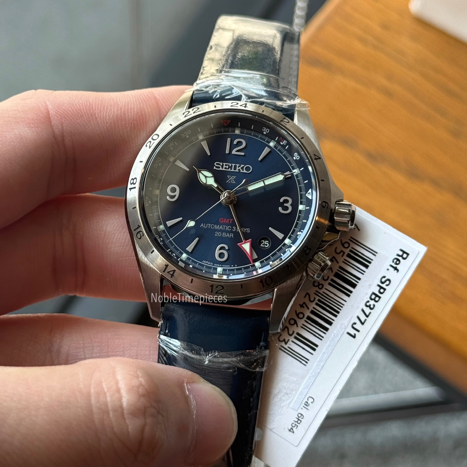Seiko Seiko Prospex Alpinist GMT - SPB377 / SPB377J1 Blue Dial - Automatic GMT Field Watch