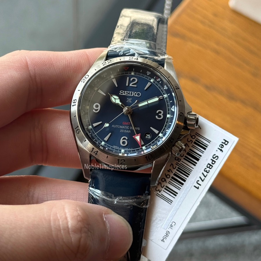Seiko Seiko Prospex Alpinist GMT - SPB377 / SPB377J1 Blue Dial - Automatic GMT Field Watch