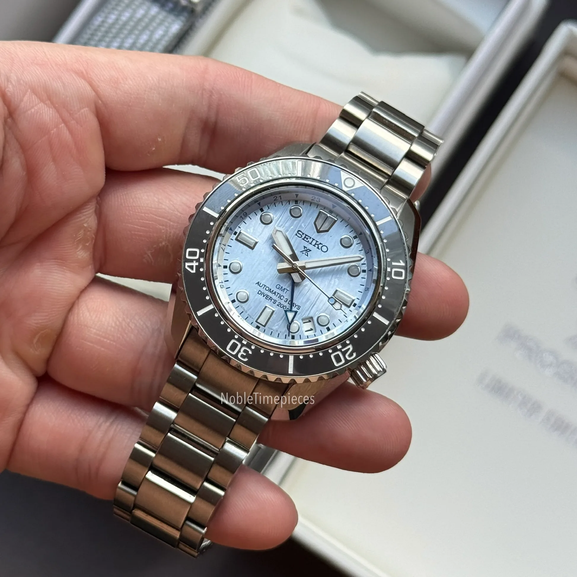 Seiko Seiko Prospex MM200 GMT - “Glacier” SPB385 / SPB385J1 - Limited Edition 4,000 pcs