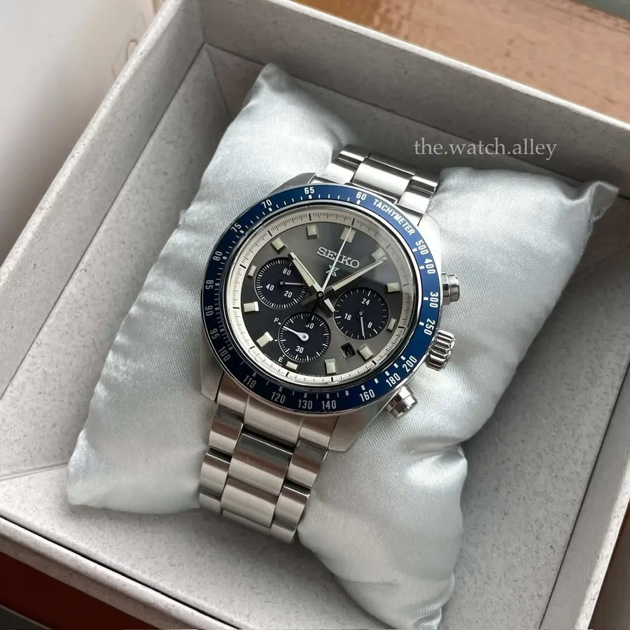 Seiko Seiko Prospex Speedtimer - “Grand Touring” Gray & Blue SSC939 / SSC939P1 - Ver. 2 Solar Chronograph