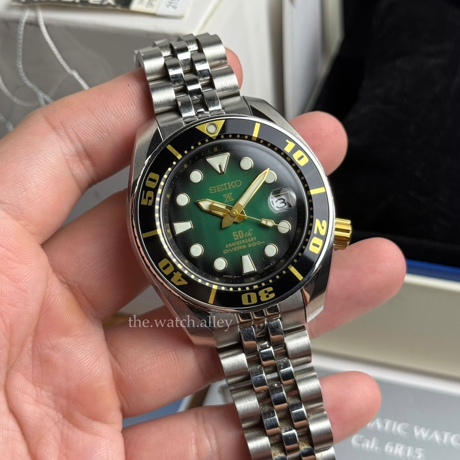 Seiko Seiko Prospex Sumo - SPB031 / SPB031J1 Green & Gold - 50th Anniversary Limited Edition Thailand Release - 820pcs