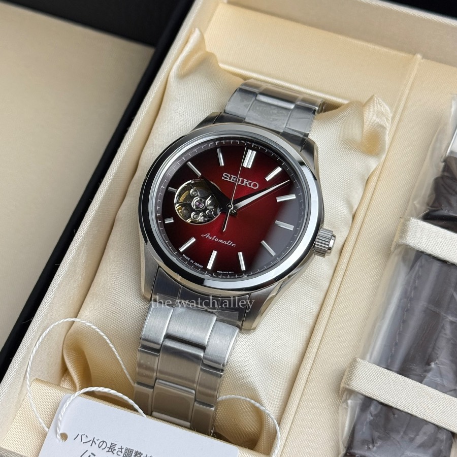 Seiko Seiko Selection Open Heart - HFB006 / HFB006J Deep Red Dial - Japan-Market Off-Catalog Automatic